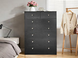 Black matte finish particleboard with melamine veneer, 66*40*131cm, 52 drawer cabinet, matte gold 25093354