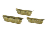 Set of 3 Rustic Wall Metal Planter, L21.7x8.7x8" M21.3x8x7.7" S18x7x7" W2078P498328