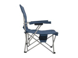 Hard Arm Camping Chair with Durable Polyester Seat and Steel Frame, Portable with Cup Holder 06372300