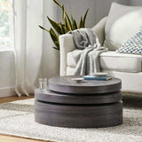 MODERNESQUE ROTATING COFFEE TABLE-Matte Black N758P245072B