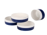 10 OZ WhiteBule Ceramic Bowls Set of 4 - Cereal Bowl,Soup Bowls for Kitchen, Ramen Bowl, Microwave 77989432