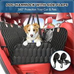 ZUN Dog rear seat waterproof car seat protector with side wings, scratch resistant dog rear seat 57484469