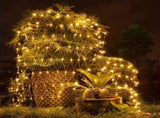 White outdoor solar mesh light, 6.6ft X 9.8ft fairy mesh light with 200 LEDs, 8 modes, suitable for 85754126