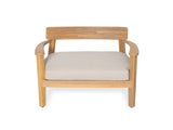 Mallorca Acacia Wood Club Chair With Seat Cushion, Set of 1 N775P263954T