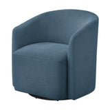 Ardena Blue Swivel Barrel Chair B050P322593
