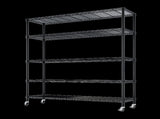 Heavy Duty Shelves 59.06" W Wire Shelving Unit with Wheels 3125LBS NSF Metal Shelves for 91765817