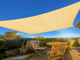 12'X16' Beige HDPE sunshade sail 14636906
