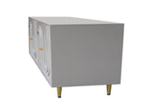 Modern Gray Lacquered 4 Door Wooden Cabinet Sideboard Buffet Server Cabinet Storage Cabinet, for W1435133312