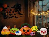 8FT Long Halloween Inflatables Pumpkins Eyeball Candy Outdoor Decorations, Blow Up Yard Decoration 79694696