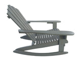 Reclining Wooden Outdoor Rocking Adirondack chair,walnut W49591475