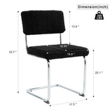Modern simple light luxury dining Black Family bedroom stool back Dressing Student W210P198972