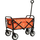 Two Pieces Heavy-Duty 500lb Capacity Beach Wagon w/9" Pneumatic Tires & Steel Frame Compact 225lb W2932P253154
