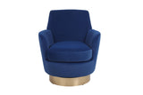 Velvet Swivel Barrel Chair, Swivel Accent Chairs Armchair for Living Room, Reading Chairs for W1361116864