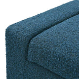 50" Ottoman Bench in Textured Fabric, Rectangular Design with Hinged Lid for Seating, Footrest, and N767P268309B