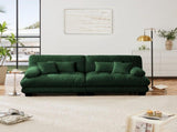 Cloud Couch 2 Seater Sofa for Living Room, Chenille 2 - Seat sofa with 2 Lumbar pillows and 2 throw 04084939
