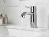 Single Handle Bathroom Faucet Lavatory Faucet Stainless Steel Single Hole-T10, ChromeUnable ship on 11284996
