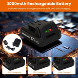 Cordless Electric Garden Tiller Cultivator With 20V Rechargeable Battery 3.93In Width 6.69In Depth 42519816