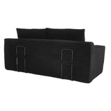 Loveseat Sofa with Memory Foam & Steel Frame - No Assembly, Convertible 2-in-1 Design, Corduroy W3561P324174