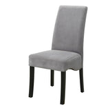 Grey and Black Upholestered Dining Chair B062P153688