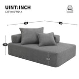 Lounge Frame for Oversized Modular U Shaped Sectional Sofa,Luxury Boucle Floor N723P167173