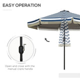 ZUN Outdoor beach umbrella / Sun Umbrella （Prohibited by WalMart） 83904328