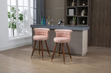 ZUN COOLMORE Swivel Bar Stools with Backrest Footrest ,with a fixed height of 360 degrees W153968287