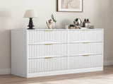 Modern 6-Drawer Dresser, Chest of Drawers for Bedroom, Living Room, Hallway, and Entryway - Large W409P307526