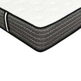 ZUN Premium 12 in. Cal King Size Pocket Coil Hybrid Mattress, Plush Gel Memory Foam Mattress, White/Gray B011P216701