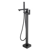 Floor Mounted Tub Faucet High Flow Freestanding Tub Filler Faucet with Handheld Shower Head and W2287P264493