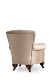 Traditional Style Chair Made With Chenille Upholstery in Beige Color B00968104