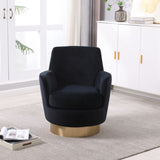 Velvet Swivel Barrel Chair, Swivel Accent Chairs Armchair for Living Room, Reading Chairs for W1361116870