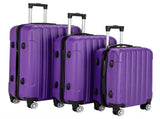 3-in-1 Multifunctional Large Capacity Traveling Storage Suitcase Luggage Set Purple 26825408