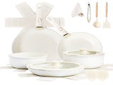 19-Piece Cookware Set, 5 Pots and 2 Lids, Removable Handles, Non-Stick Aluminum Pots and Pans, 91408712