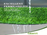 Artificial Grass Turf -6ft x 10ft 0.8"Indoor/Outdoor Synthetic Fake Grass,with rubber 77514069
