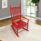 Wooden porch rocker chair Rose Red W49528617