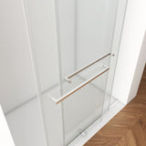 56"-60"W x 76"H Frameless Door, Double Sliding Door, 3/8'' Clear Tempered Glass W2011P197891