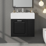 21.8 inch Bathroom Vanity with Sink, Wall Mounted Floating Cabinet, One big Drawer, Adjustable N759P292550B