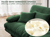 Cloud Couch 2 Seater Sofa for Living Room, Chenille 2 - Seat sofa with 2 Lumbar pillows and 2 throw 04084939