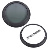 Round Fixed RV Window 12" Tinted Window for RV Camper Caravan with Trim Ring Fit for 1-5/8" 66387046