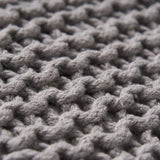 KNITTED FOOT STOOL 62665.00LGRY