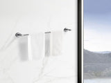 Bathroom Hardware Set, Thicken Space Aluminum 3 PCS Towel bar Set- Gun Grey 16-27 Inches Adjustable 10204461