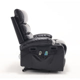 21"seat width,large size Electric Power Lift Recliner Chair Sofa for Elderly, 8 point vibration W2297P264017