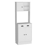Pantry Cabinet with Drawer and 3-Doors, White -Kitchen B097133170