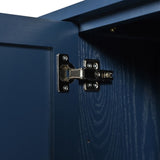 Elegant Sideboard Featuring Sophisticated Wavy Pattern Doors with Arched Groove Design in a Stylish W2696P245317