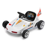 ZUN 12V Kids Ride On Go Kart, Electric 4-Wheeler Car with Remote Control, Cushioned Seat, LED Lights, W2181P201026