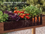 Bed - Cedar Planter with Non-Woven Liner, Bottom Drainage, 30-Inch Height, 34 x 18 x 30 in Sizes for 78774932