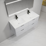 48 Inch Bathroom Vanity With Dual Sink, Resin Sink, 4 Soft Close Drawers, 48x18 W999P192264