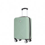 4-piece ABS lightweight suitcase, 14 inch makeup box, aircraft wheels OLIVE GREEN W284P149259