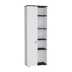 ZUN Hoyt Kitchen Pantry Storage Cabinet With and Five Interior and Exterior Shelves B070P173178