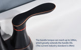 2-Handle 4-Inch Oil Rubbed Bronze Bathroom Faucet, Bathroom Vanity Sink Faucets with Pop-up Drain 76322342